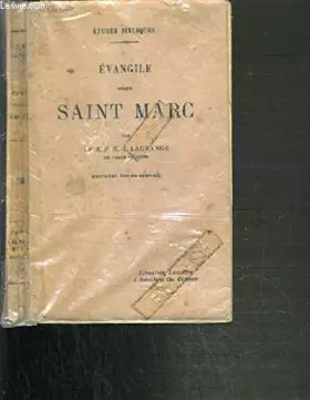 Couverture du produit · EVANGILE SELON SAINT MARC / ETUDES BIBLIQUES - 4ème EDITION.