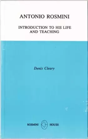 Couverture du produit · Antonio Rosmini: Introduction to His Life and Teaching
