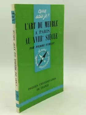 Couverture du produit · L'art du meuble à paris au xviii° siècle