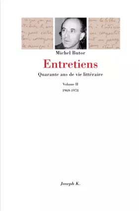 Couverture du produit · Entretiens. Volume 2, 1969-1978