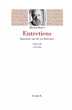Couverture du produit · Entretiens. Volume 3 , 1979-1996
