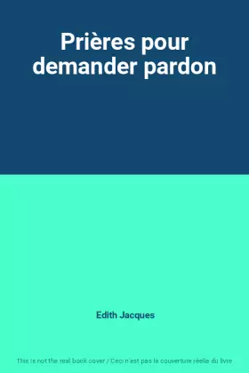 Couverture du produit · Prières pour demander pardon