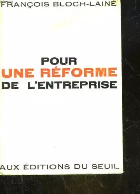 Couverture du produit · pour une reforme de l entreprise