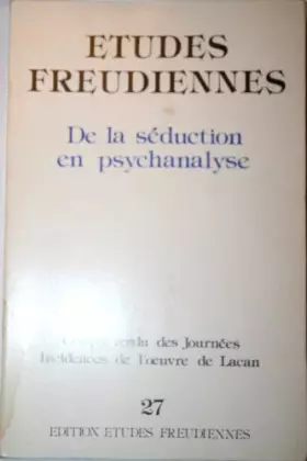 Couverture du produit · Etudes freudiennes - De la séduction en psychanalyse