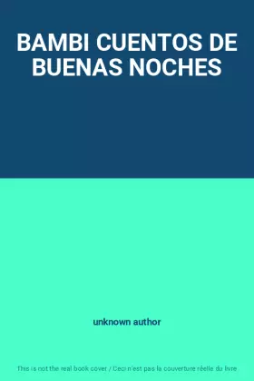 Couverture du produit · BAMBI CUENTOS DE BUENAS NOCHES