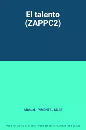 Couverture du produit · El talento (ZAPPC2)