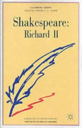 Couverture du produit · Shakespeare: Richard II (Casebooks Series) (1973-01-01)