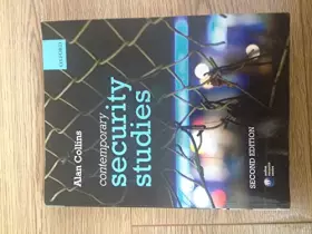 Couverture du produit · Contemporary Security Studies