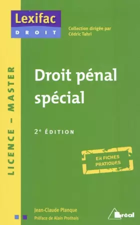 Couverture du produit · Droit pénal spécial