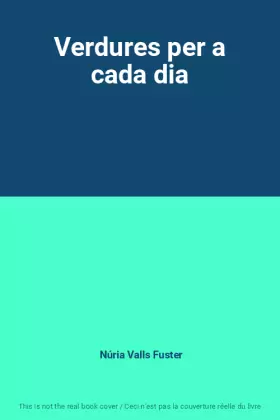 Couverture du produit · Verdures per a cada dia