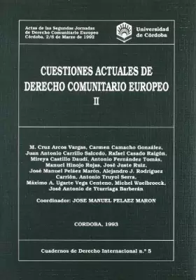 Couverture du produit · CUESTIONES ACTUALES DE DERECHO COMUNITARIO EUROPEO II (FONDO)