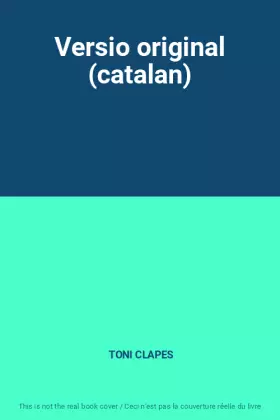 Couverture du produit · Versio original (catalan)