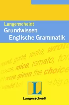 Couverture du produit · Langenscheidt Grundwissen Englische Grammatik