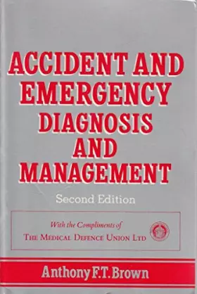 Couverture du produit · Accident and Emergency Diagnosis and Management