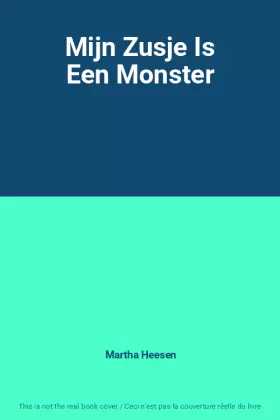 Couverture du produit · Mijn Zusje Is Een Monster