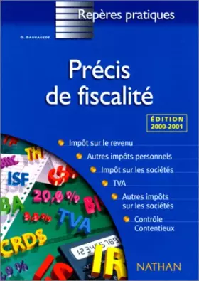 Couverture du produit · Repères Pratiques, numéro 52, précis de fiscalité, 2000-2001