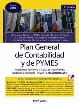 Couverture du produit · Plan General de Contabilidad y de PYMES: Reales Decretos 1514/2007 y 1515/2007, de 16 de noviembre, y adaptación al Real Decret