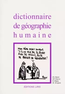 Couverture du produit · Dictionnaire géographie humaine