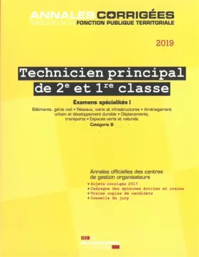 Couverture du produit · Technicien principal de 2e et 1re classe 2019-2020 - Examens spécialités I