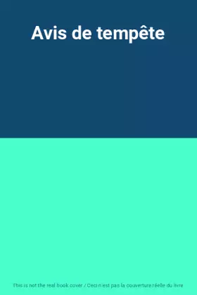 Couverture du produit · Avis de tempête