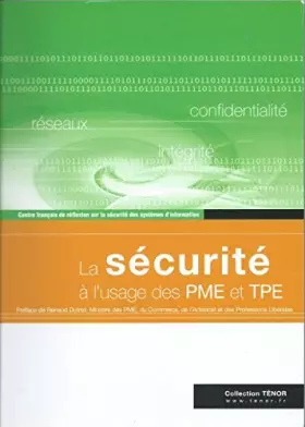 Couverture du produit · La sécurité à l'usage des PME et TPE