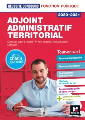 Couverture du produit · Réussite Concours - Adjoint administratif territorial - 2020-2021 - Préparation complète