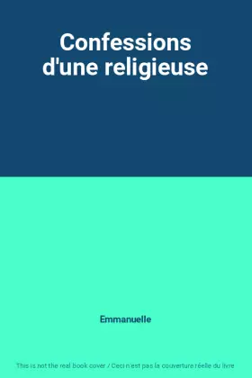 Couverture du produit · Confessions d'une religieuse