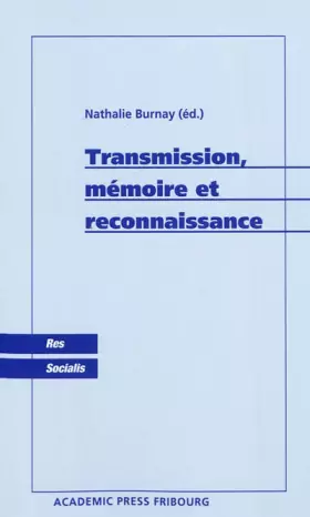 Couverture du produit · Transmission, mémoire et reconnaissance