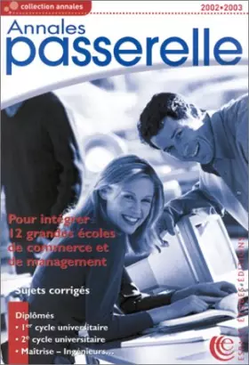 Couverture du produit · Passerelle ESC : Annales du concours 2002