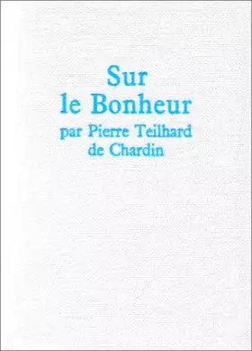 Couverture du produit · Sur le Bonheur