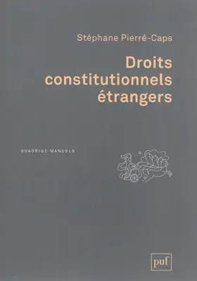 Couverture du produit · Droits constitutionnels étrangers