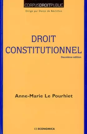 Couverture du produit · Droit constitutionnel