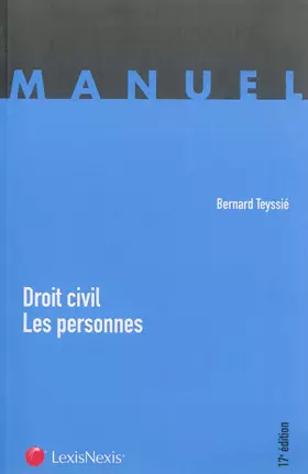 Couverture du produit · Droit civil : les personnes