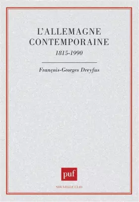 Couverture du produit · L'Allemagne contemporaine : 1815-1990