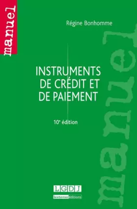 Couverture du produit · Instruments de crédit et de paiement, 10ème édition