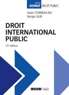 Couverture du produit · Droit international public, 12ème Ed.