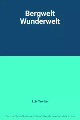 Couverture du produit · Bergwelt Wunderwelt