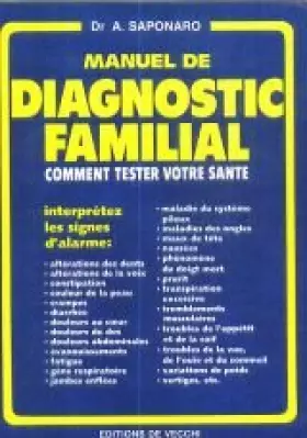 Couverture du produit · Manuel de diagnostic familial