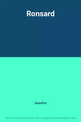Couverture du produit · Ronsard