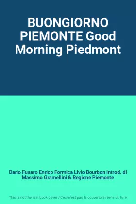 Couverture du produit · BUONGIORNO PIEMONTE Good Morning Piedmont