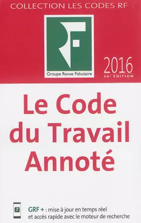 Couverture du produit · Le code du travail annoté