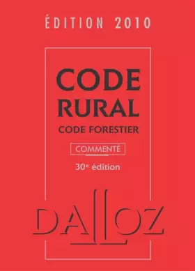 Couverture du produit · Code Rural : Code Forestier