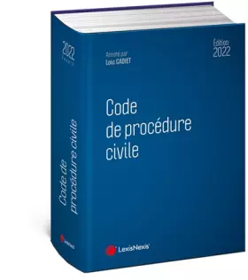 Couverture du produit · Code de procédure civile 2022: À jour des réformes du divorce contentieux et de l'aide juridique. Code annoté autorisé à l'exam