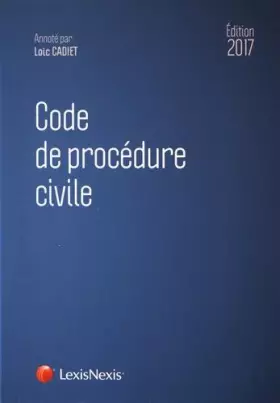 Couverture du produit · Code de procédure civile 2017