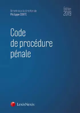 Couverture du produit · Code de procédure pénale 2019