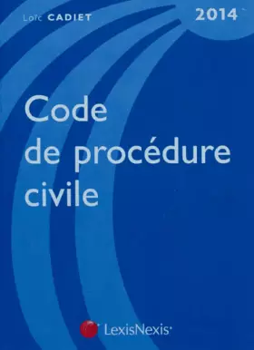 Couverture du produit · Code de procédure civile 2014