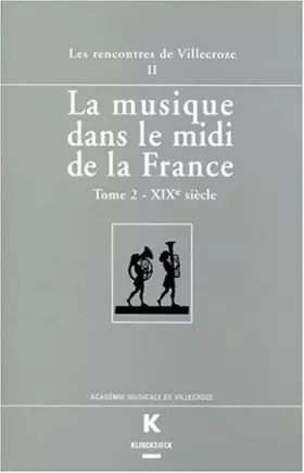 Couverture du produit · La Musique dans le midi de la France au XIXe siècle