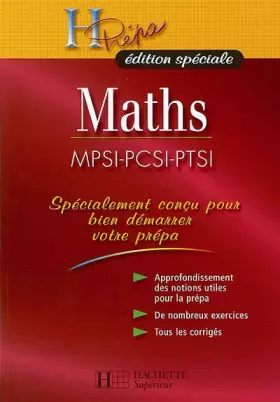 Couverture du produit · Mathématiques MPSI-PCSI-PTSI