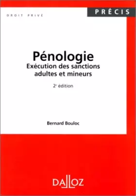 Couverture du produit · Pénologie, 2e édition