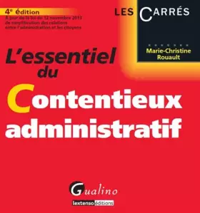 Couverture du produit · L'Essentiel du contentieux administratif, 4ème édition